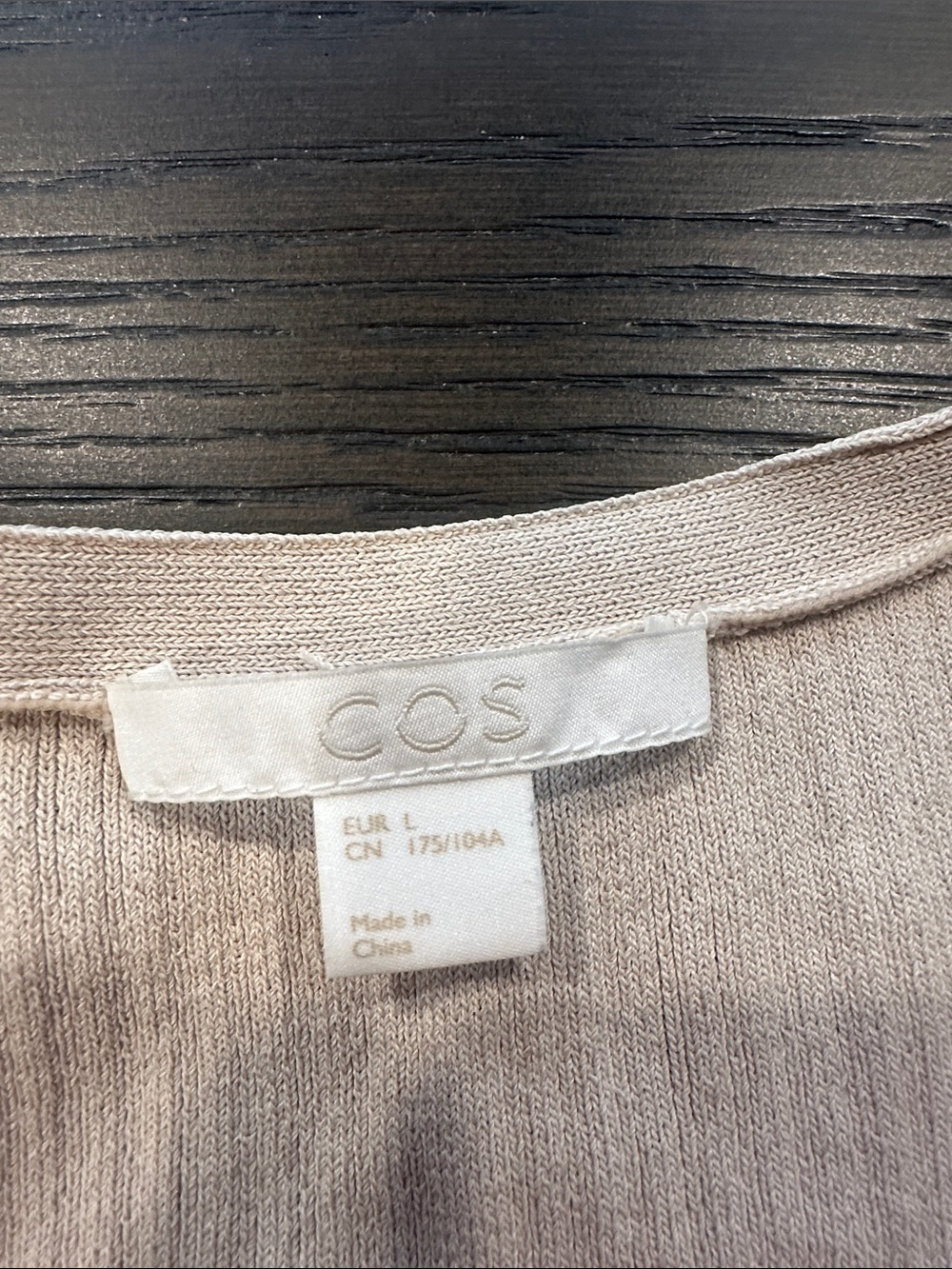 COS Cream Ribbed Button-Front Women’s Cardigan - Picture 2 of 2
